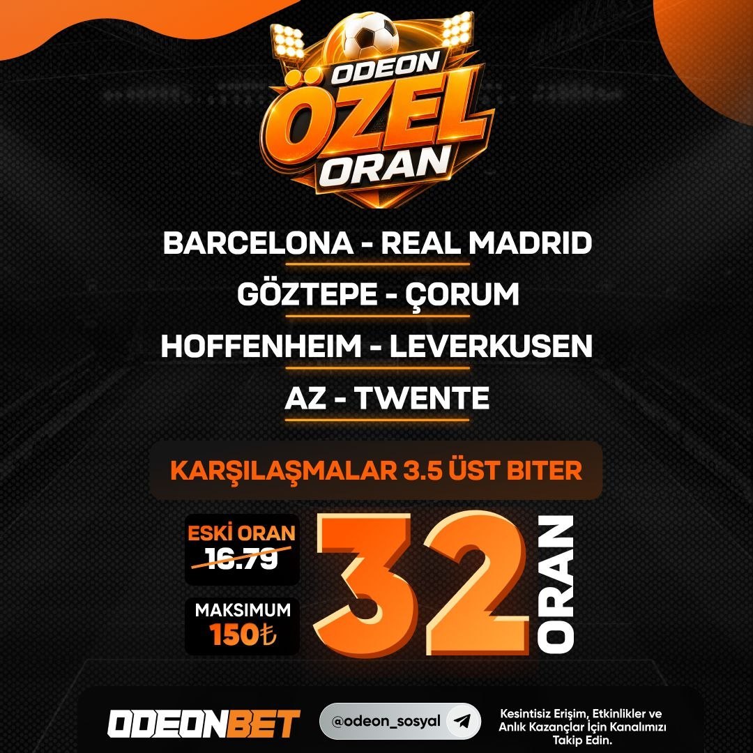 Odeonbet 32 oran özel oran