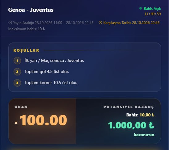 Padişahbet 100 oran özel oran