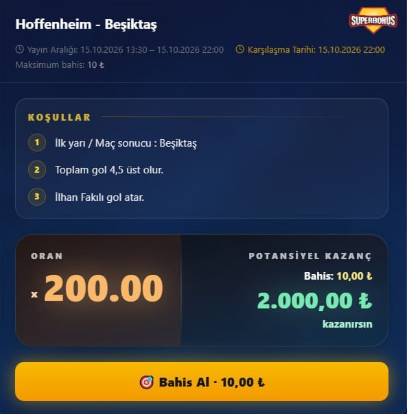Padişahbet 200 oran özel oran
