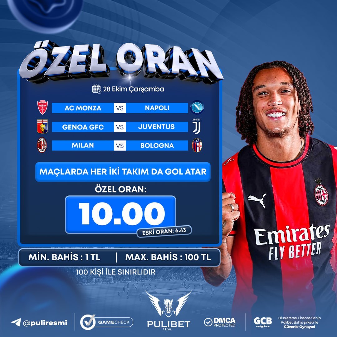 Pulibet 10 oran özel oran