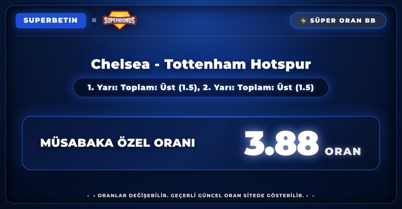Superbetin 3,88 oran özel oran