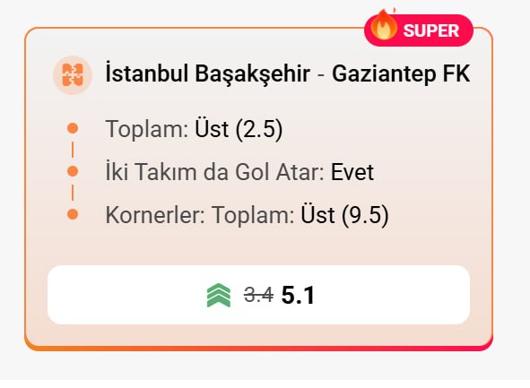 Superbetin 5,10 oran özel oran