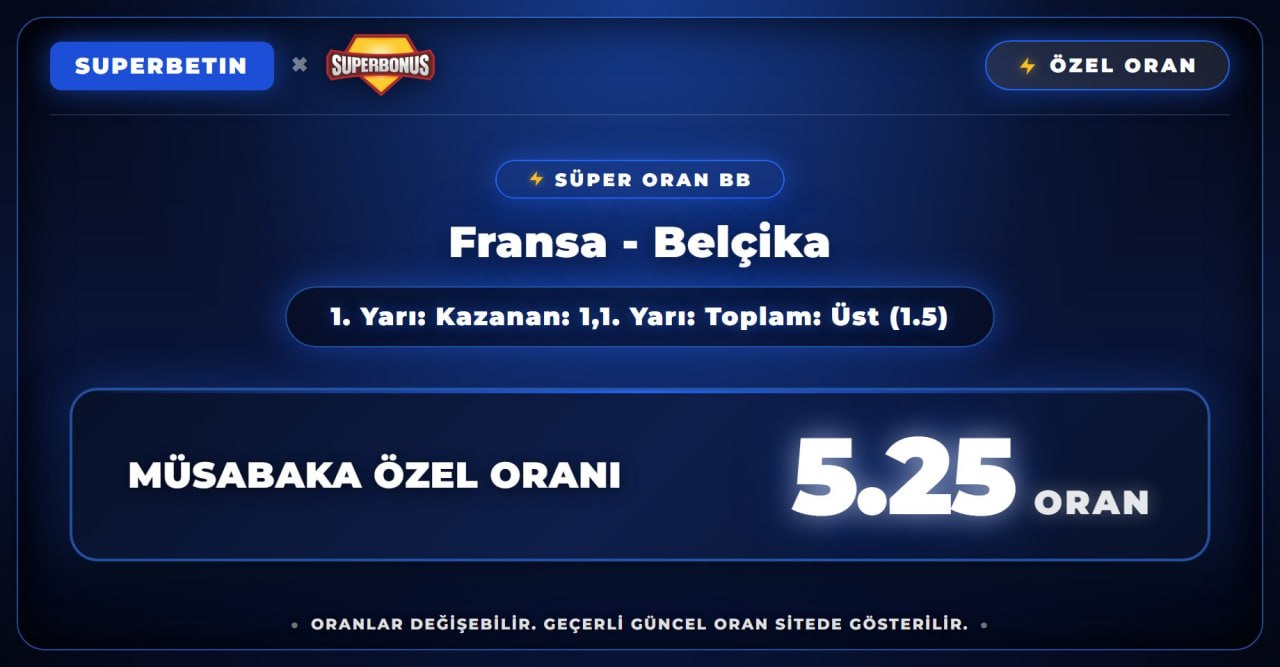 Superbetin 5,25 oran özel oran